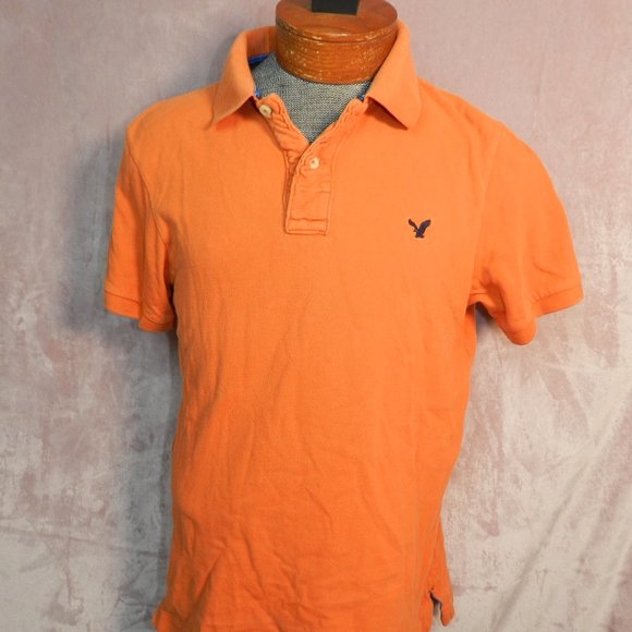 American Eagle Outfitters Other - American Eagle Outfitters Mens Orange Short Sleeve Cotton Shirt Size Medium